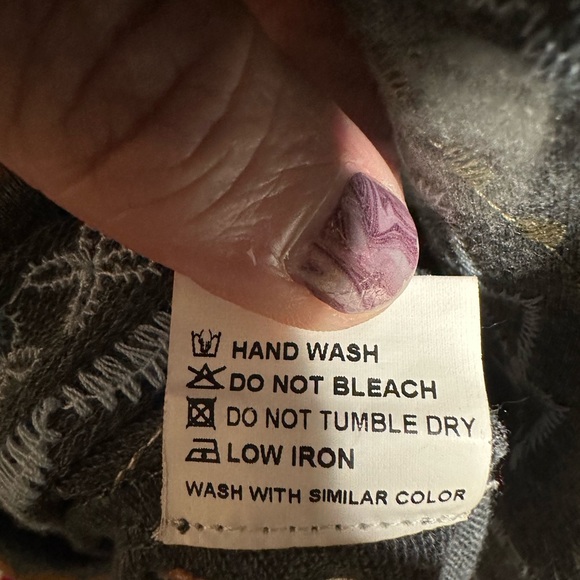 Adore grey embroidered long hoodie size m - Picture 8 of 8